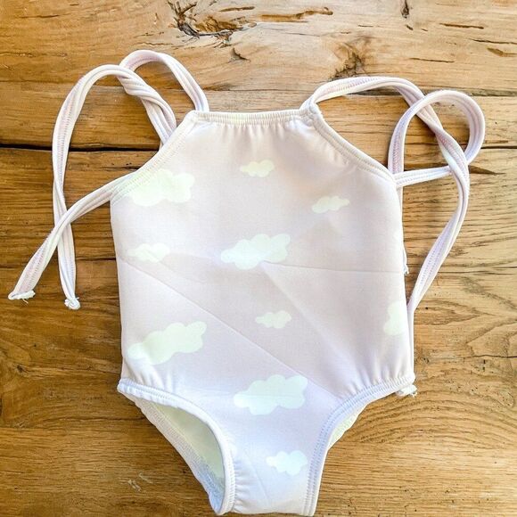 Arlo and Ivy Swim Lavender Cloud Print Swimsuit Size 6-12M - Picture 6 of 7